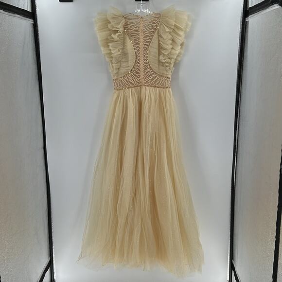 Zimmermann Dancer Glitter Tulle Dress - Cream - 1 or US 6 - New with tags - Picture 13 of 14